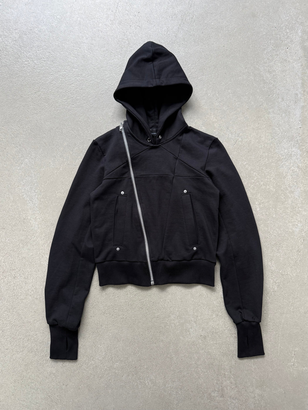 Asymmetrical Penta Zip Hoodie