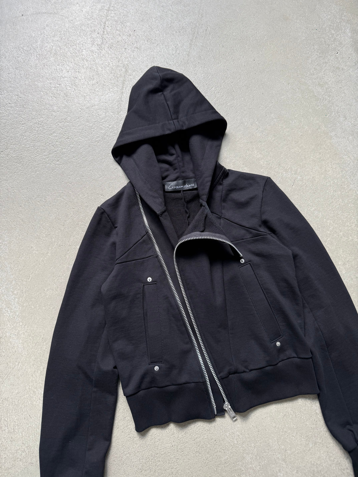 Asymmetrical Penta Zip Hoodie