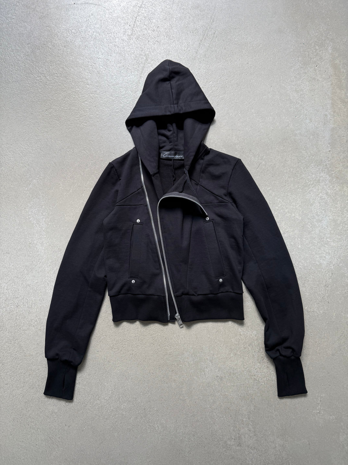 Asymmetrical Penta Zip Hoodie