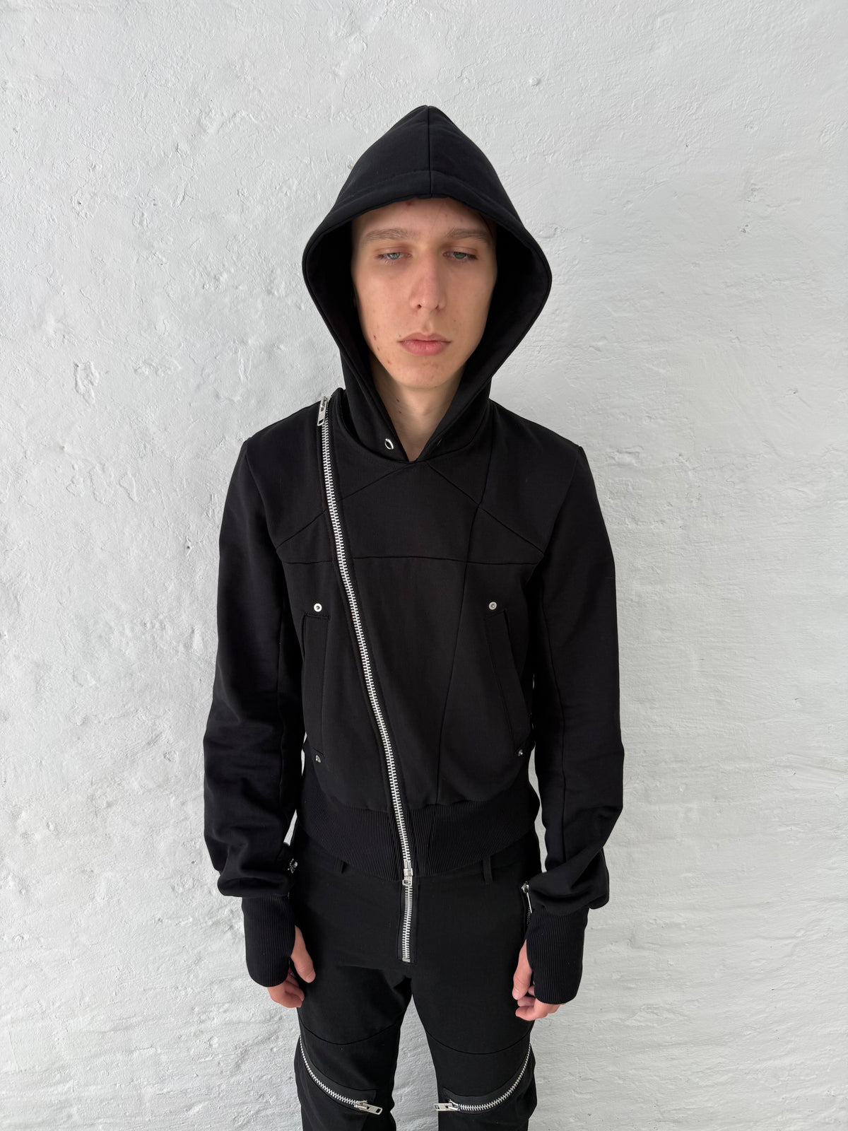Asymmetrical Penta Zip Hoodie